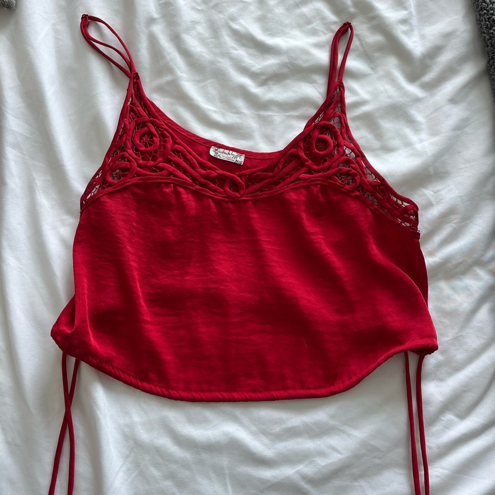 Free people red tank top